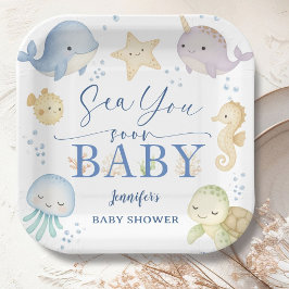 Sea You Soon Ocean Baby Shower Papieren Bordje