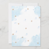 Sea You Soon Seashell Baby Shower Kaart (Achterkant)