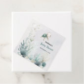 Sea You Soon Turtle Undersea Baby Shower Bedankjes Labels (In situ)