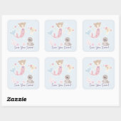 Sea You Soon Vierkante Sticker (Vel)