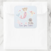 Sea You Soon Vierkante Sticker (Tas)