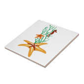 Seaardvis en zeepaardvis tegeltje (Zijkant)