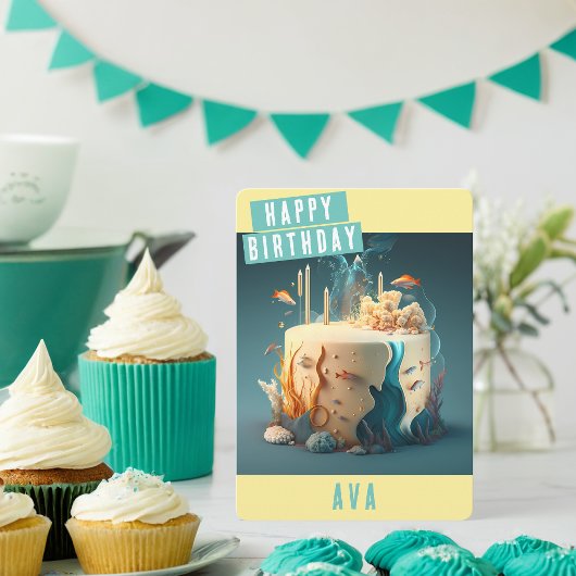 Seabed Birthday Kaart