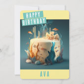 Seabed Birthday Kaart (Voorkant)