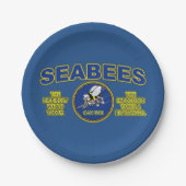 SEABEES - MOEILIJK VANDAAG, ONMOGELIJK EEN BEETJE  PAPIEREN BORDJE (Voorkant)