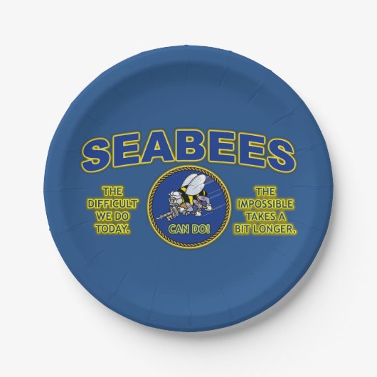 SEABEES - MOEILIJK VANDAAG, ONMOGELIJK EEN BEETJE PAPIEREN BORDJE (Voorkant)