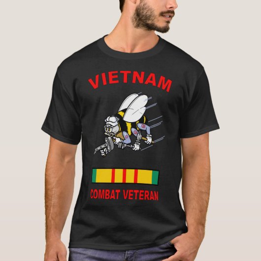 Seabees Vietnam Veteran Combat T-shirt (Voorkant)