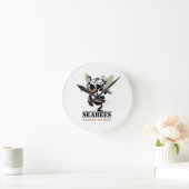 Seabees We build We Fight Clock Ronde Klok (Huis)