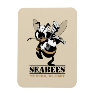 Seabees Wij bouwen We Fight Photo Magnet Magneet