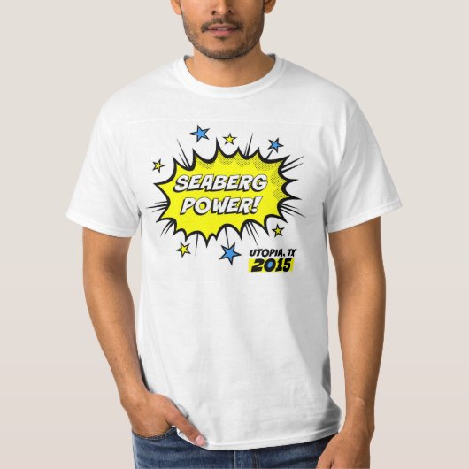 Seaberg Power. Heren basic T-shirt (Voorkant)