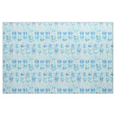 SEABIRD Aqua Beachy Waterverf Boho Feathers Stof (Fat Quarter)