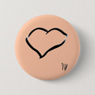 Seabirds tekening ronde button 5,7 cm