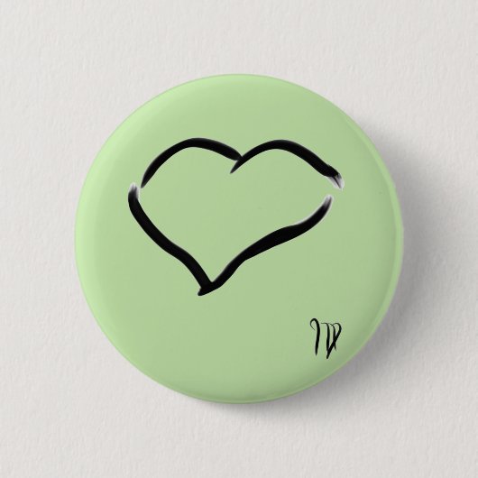 Seabirds tekening ronde button 5,7 cm (Voorkant)