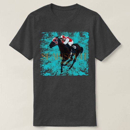 Seabiscuit 1938 Paarden van het jaar 1 T-shirt (Design voorkant)