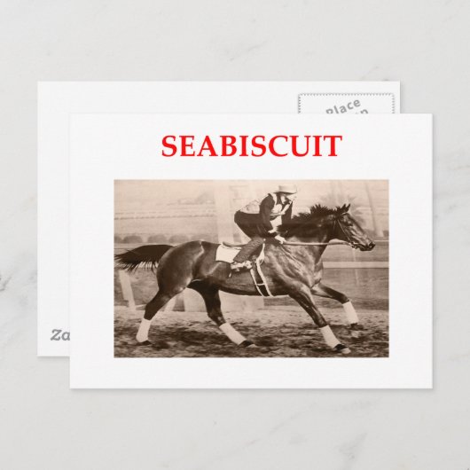 seabiscuit briefkaart (Voorkant / Achterkant)