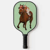  Seabiscuit, Thoroughbred Classic Racehorse Wins Pickleball Paddle (Voorkant)