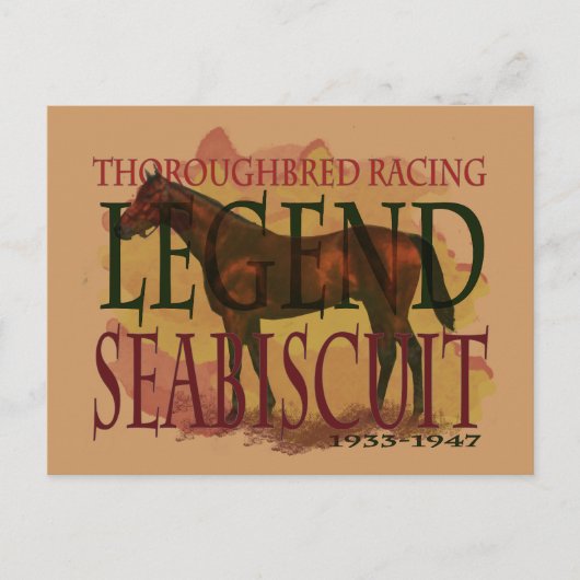 Seabiscuit - Thoroughbred Racing Legend Briefkaart (Voorkant)