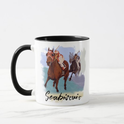 “Seabiscuit” vs War Admiral - Personaliseer Jouw Mok (Links)