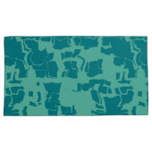Seabolt Blau Abstract Kussensloop (Voorkant-Rechts)