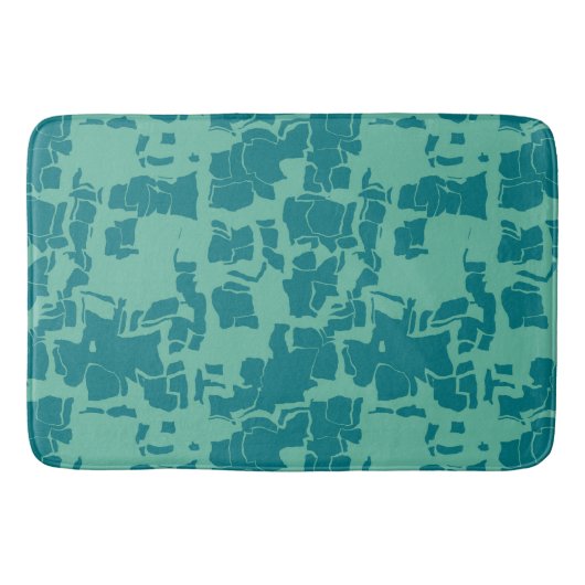 Seabolt Blue Abstract Badmat (Voorkant)