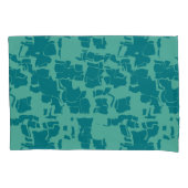 Seabolt Blue Abstract Kussensloop (Voorkant-Links)