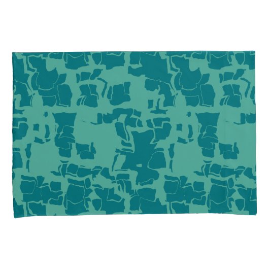 Seabolt Blue Abstract Kussensloop (Voorkant-Rechts)