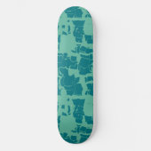 Seabolt Blue Abstract Persoonlijk Skateboard (Voorkant)