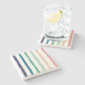 Seabreeze Stripes Stenen Onderzetter (Zijkant)