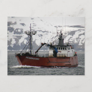 Seabroke, Crab Boat in de Nederlandse haven, Alask Briefkaart