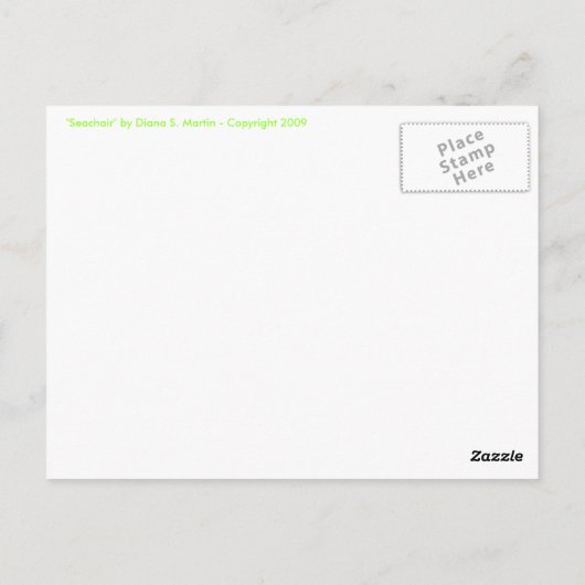Seachair Briefkaart (Achterkant)