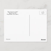 Seacliff Beach Sunset. Santa Cruz, CA. Briefkaart (Achterkant)