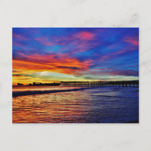 Seacliff Beach Sunset. Santa Cruz, CA. Briefkaart