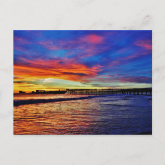 Seacliff Beach Sunset. Santa Cruz, CA. Briefkaart