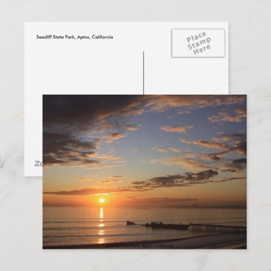 Seacliff State Park, Aptos.. Briefkaart (Voorkant / Achterkant)