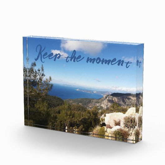 Seacoast Mountain Forest Landscape Blue Sky Turkij Fotoblokken (Rechts)