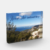 Seacoast Mountain Forest Landscape Blue Sky Turkij Fotoblokken (Links)