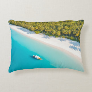 Seacoast Ocean Zee Natuur Blue Water Aerial Uitzic Accent Kussen