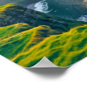 Seacoast Ocean Zee Natuur Blue Water Aerial Uitzic Poster (Hoek)