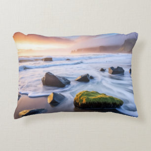 Seacoast Ocean Zee Natuur IJswater Sunset Beach Accent Kussen