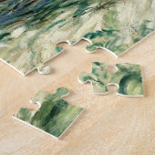 Seacoast van Pourville Low Tide Monet Fine Art Legpuzzel (Zijkant)