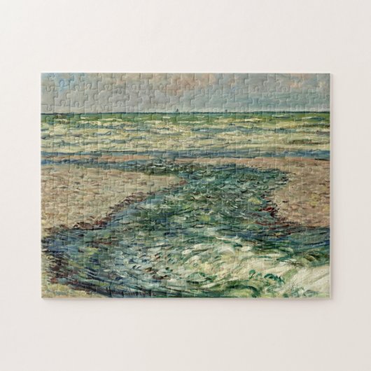 Seacoast van Pourville Low Tide Monet Fine Art Legpuzzel (Horizontaal)