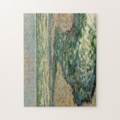 Seacoast van Pourville Low Tide Monet Fine Art Legpuzzel (Verticaal)