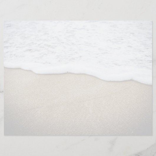 Seacoast Wedding Program Fotosjabloon drieledig (Achterkant)