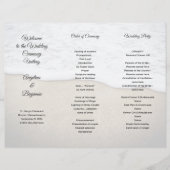 Seacoast Wedding Program Fotosjabloon drieledig (Voorkant)