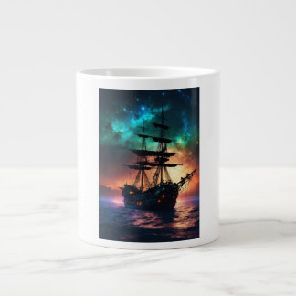 "Seafarer's Voyage Pirate Ship Cup" Grote Koffiekop