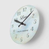 Seafoam Artistic Beach Love Wall klok (Hoek)