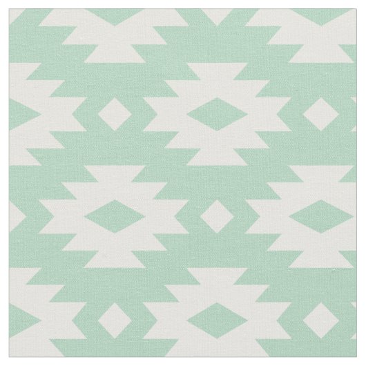 Seafoam Aztec Stof (Close Up)