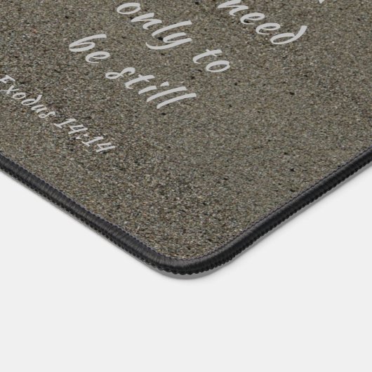 Seafoam Beach Bijbelvers Bureaumat (Hoek)