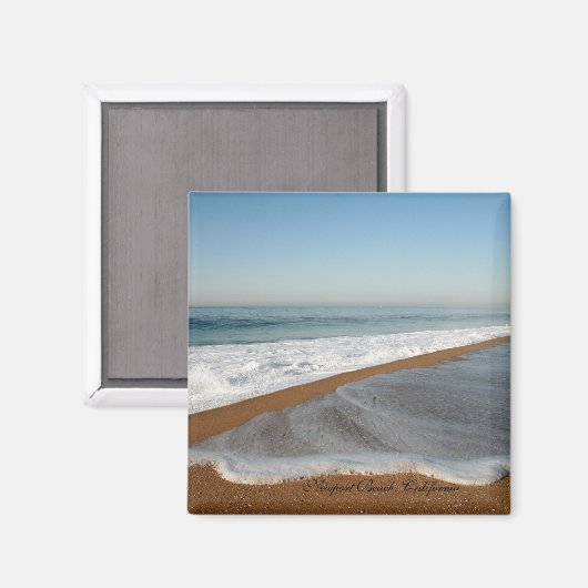 Seafoam Beach Magnet Square (Voorkant / Achterkant)