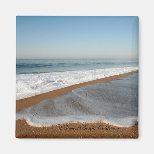 Seafoam Beach Magnet Square (Voorkant)